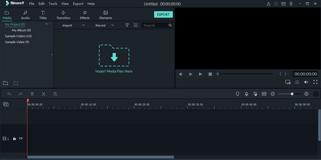 FCP for PC Import Media Window